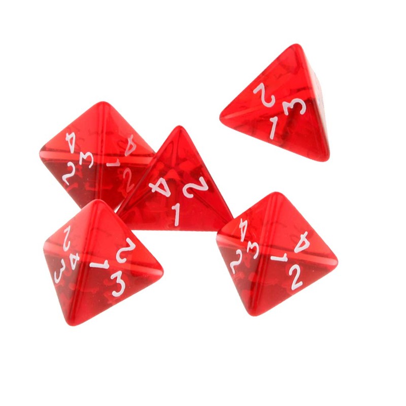 Yourandoll 10pcs Polyhedral Dice D4 Dice 4-Sided Dice for Dungeons