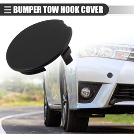 Motoforti Front Right Bumper Impact Joint Cover Cap, Towing Hitch Cover, for Ford Explorer 2011-2015, Plastic, BB5Z-17A900-APTM, Black
