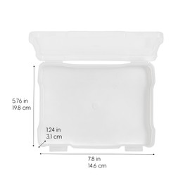 IRIS USA 5" x 7" Photo Storage Box Craft Keeper, 10-Pack, Organization Cases for Pictures, Crafts, Scrapbooking, Stationery Storage, Protection and Organization, Clear