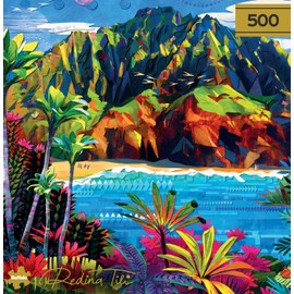 Buffalo Games - Gold - Redina Tili - Hawaii Spectrum - 500 Piece Jigsaw Puzzle for Adults - Challenging Puzzle Perfect for Game Nights