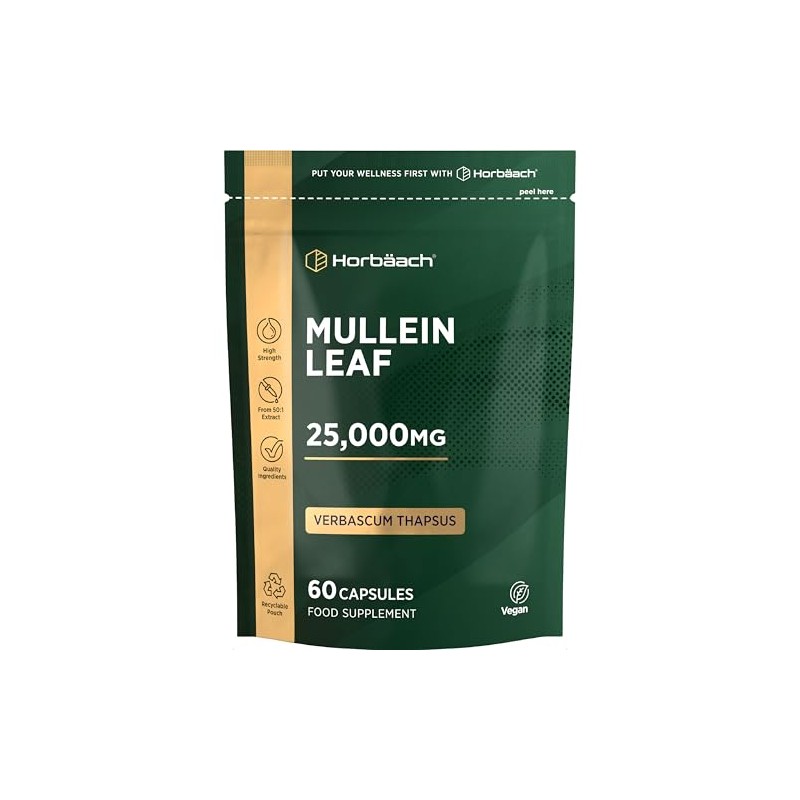 Mullein Leaf Extract 25,000mg | Max Strength Formula for Men