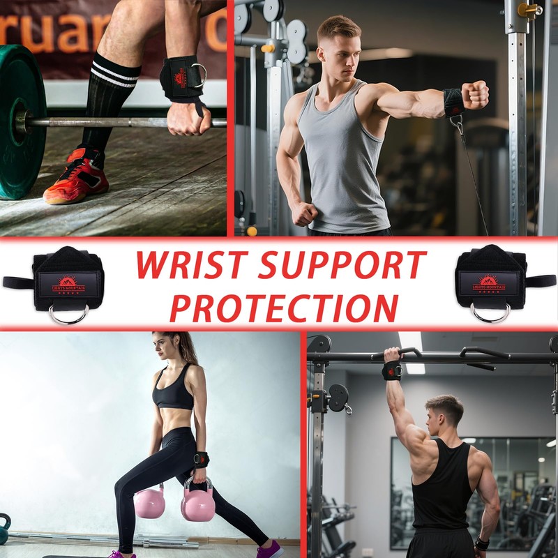Wrist Wraps for Weightlifting with D-Ring – Heavy Duty Wrist