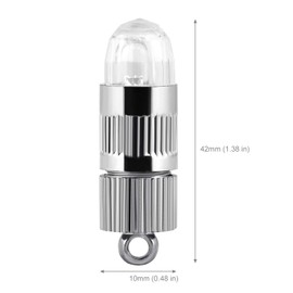 LIHAO 15x Battery Operated Mini LED Lights for Paper Lanterns, Balloons, Party Decorations, Non-Waterproof - Warm White