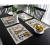 Easter Placemats for Dining Table Rabbit Easter Bunny Placemat Set