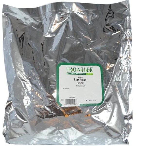 Frontier Herb Organic Star Anise Whole Salt Ground, 16 oz
