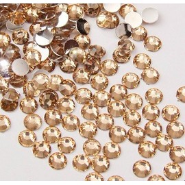 Beading Station 1440pcs Flat Back Rhinestones Round Brilliant 14 Cut 3mm - 10ss Champagne