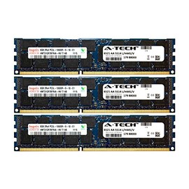 A-Tech Hynix 24GB Kit 3X 8GB PC3-10600 1.35V for Dell Precision Workstation Snpp9rn2c/8g A2626072 A2626093 A2862069 A2862074 A3721482 T5600 T7500 T7600 T5500 T5600 T7500 T7600 T5500 Memory RAM