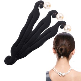 Coollooda Bun Hair Maker, Set of 3, Bun Hair Arrangement, Hair Maker, Hair Arrangement, Bun Goods, Hair Arrangement Cushion, For Long Hair