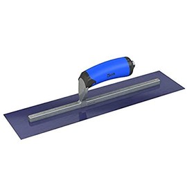 Bon 67-178 Steel City Finish Trowel - Square - Blue Steel - 14 X 4 - Comfort Grip