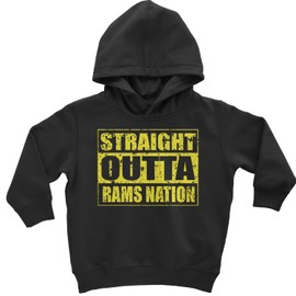 Toddler Hood Straight Outta Rams Nation 4T Black