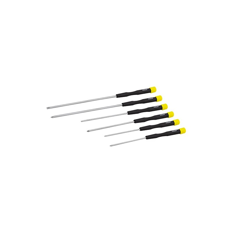 Rolson Precision Screwdriver Set (6 Piece) 150mm Long Blade Series