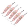 5PCS LED Fishing Lure Light Rustproof Stainless Steel LED Lighted