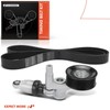 A-Premium Serpentine Drive Belt Kit with Tensioner Compatible with Honda