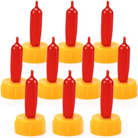 PAGOW 10PCS Nipple for Goats, Small Animal Milk Drink Nipple, Soft Rubber Pacifier for Nursing Lambs and Goat Kids