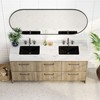 SmartSylva 21" Black Undermount Bathroom Sink, Rectangular Porcelain Ceramic Lavatory