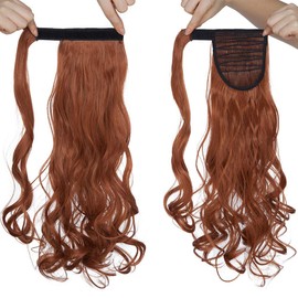 Ponytail clip-in ponytail, hair extension piece, hair piece, hair extension plait hair piece wavy like real hair
