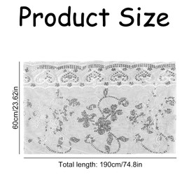 Bojueshaw Sequin Shawl Wrap Scarf,Chic Floral Shawl Scarf,Thin Vintage Floral Wraps for Women Evening Party Wedding Party Dresses（Silver