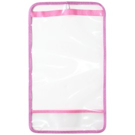 [マモルチャン]ランドセルカバー キラキラふち透明ランドカバーL キッズ ピンク (006)