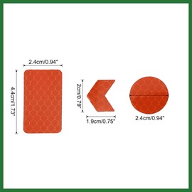 Motoforti 24pcs Orange Reflective Stickers Tape Waterproof Decals for Car Bike Long-lasting