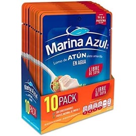 Marina Azul Atun en Trozos en Agua 10 Sobres de 74 g cada uno