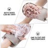 minkissy 3sets Reusable Bath Mitt Shower Gloves Exfoliating Scrubbing Gentle
