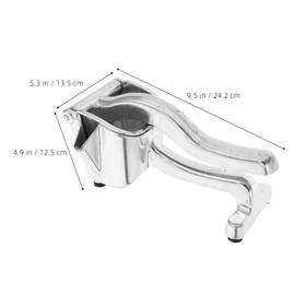 PACKOVE Lemon Crusher Machine Stainless Steel Lemon Squeezer Hand Fruit Squeezer Citrus Juicer Hand Press Manual Juice Squeezer Lemon Squeezer Hand Juicer Manual