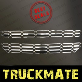 YTI Grille Overlay Snap On Fit for 16-19 Chevy Silverado 1500 LT LS WT Chrome