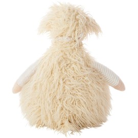 Nourison Mina Victory N1563 Trendy, Hip, & New Age Shaggy Lamb Plush Pillow, 22" x 26", Ivory