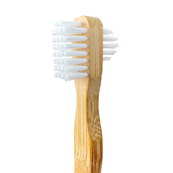 Instant Smile Dental Appliance Cleaning Brush, Firm Bristles, Double Sided, Bamboo Toothbrush