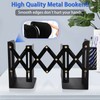 2PCS Heavy Duty Book Ends to Hold Books with Pen