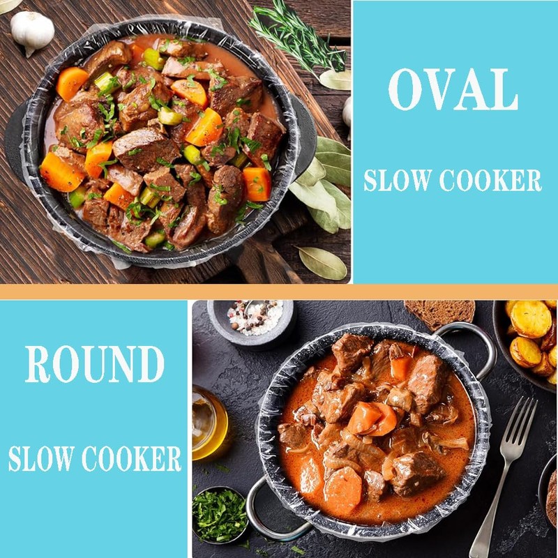 Slow Cooker Liners 13x21 Inch Large Size Thick Pot Liners