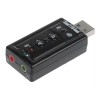 EGTMA 3 Piezas Tarjeta De Sonido Adaptador Usb 2.0 7.1