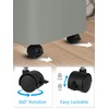efluky Laundry Basket with Wheels, Tall Rolling Laundry Hamper with