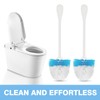 Toilet Brush Replacement Head Compatible with OXO,2 Pack Toilet Brush
