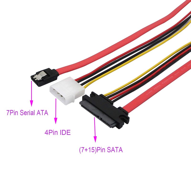 22 Pin SATA ATA Data and Power Combo Cable,22Pin SATA