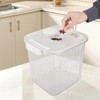Tstorage 22 Lbs Transparent Airtight Rice Container with Measuring Cup,