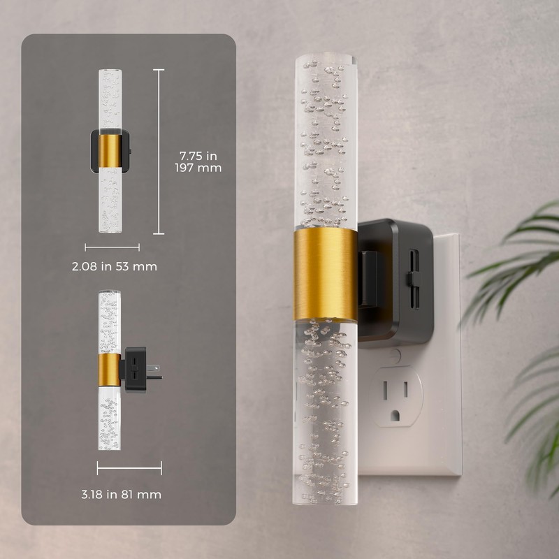 L LOHAS LED Rotating Night Light, Night Lights Plug into
