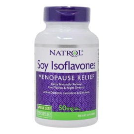 Natrol Isoflavonas De Soya 50mg 120capsulas Apoyo Menopausia Sabor Sin sabor