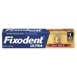 Fixodent Ultra Max Hold Dental Adhesive, 2.2 oz (Pack of 4)