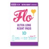 FLO Organic Ultra Long Night Pads (10 Pads)