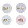 Pearhead Dog Themed Coaster Set, Dog Themed Home and Kitchen