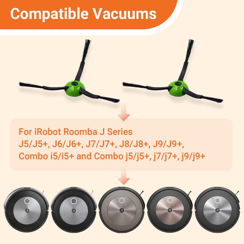 Black Side Brush Compatible for iRobot Roomba J7 J7+ J9