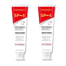 YAYASHl YAYASHI SP-6 Toothpaste  Oral Health Management,Fresh Breath,sp6 probiotic toothpaste whitening,healthy toothpaste,pasta dental,pasta de dientes pasta dental oral health natural oral healthy  toothpaste - Specification: HOT-120g*2pcs-SP6