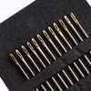 LNYMZD 24pcs Self Threading Sewing Needles Gold Hand Embroidery Needle