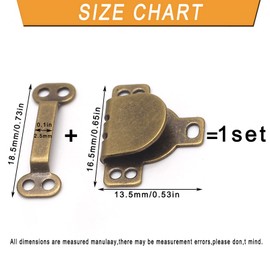 Betoplin 20 Sets Hook and Eye Sewing Closures for Clothing, Skirt, Trousers, 5 Colors