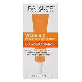 Balance Active Formula Vitamin C Glow and Radiance Dark Circle Corrector With Vitamin C and Peptides, Improves Appearance Of Dark Circles, Brightens And Hydrates Under Eye Area, 15 ml