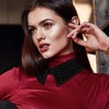 Hicarer 2 Pieces Pearl Collar Necklace for Women Detachable Fake