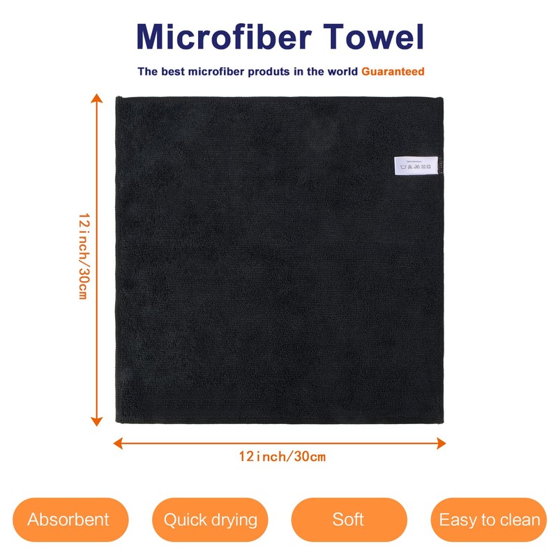 KinHwa Microfibre Household Towels, Super Absorbent Tea Towels, Multi-Purpose, 30