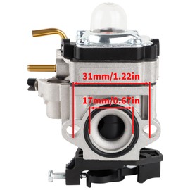 Simperac RY25AXB Carburetor for Ryobi 308054121 RY25AXB RY25 RY25AXBVNM 25cc Gas Jet Fan Blower with Air Filter Kit