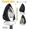 "Patio Swing Chair Cover, Waterproof Egg Chair Covers for Outdoor